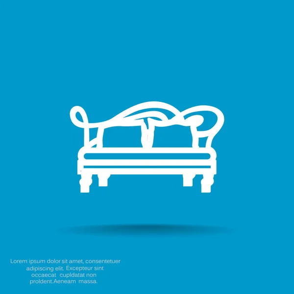 Sofa web pictogram — Stockvector