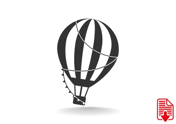 Balon aerostat tkanina ikona — Wektor stockowy