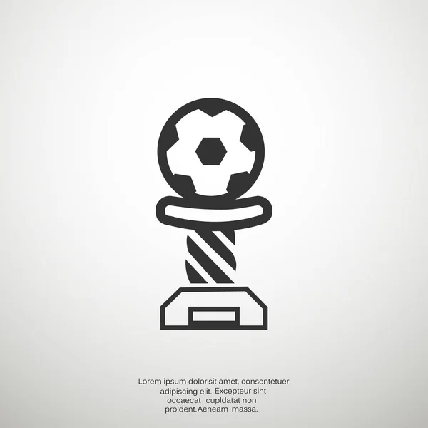 Icono de copa de fútbol — Vector de stock