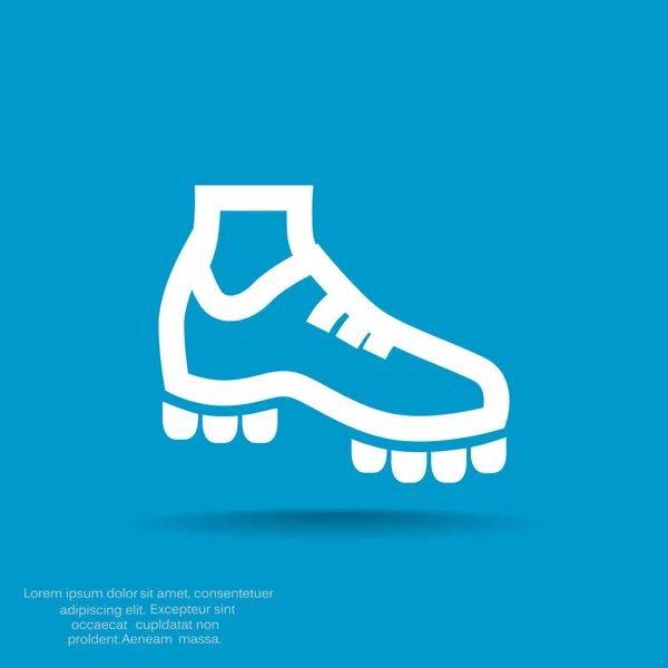 Voetbal boot pictogram — Stockvector