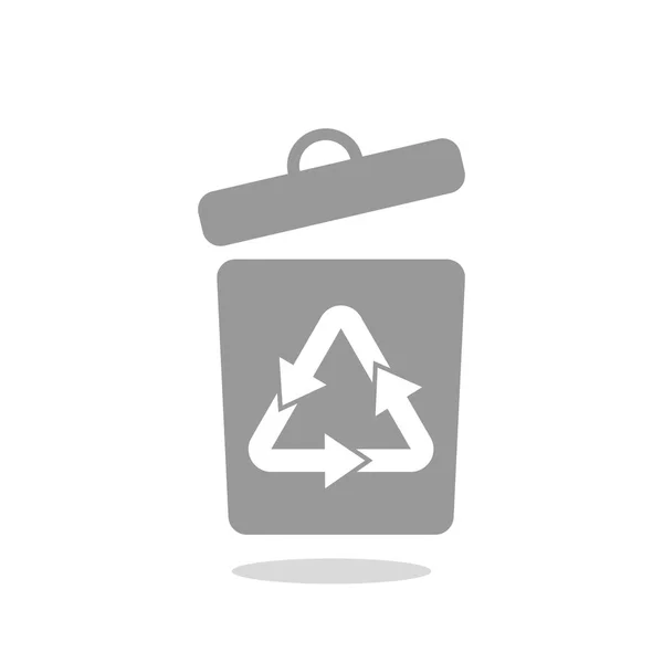 Símbolo de reciclaje de residuos con flechas — Archivo Imágenes Vectoriales