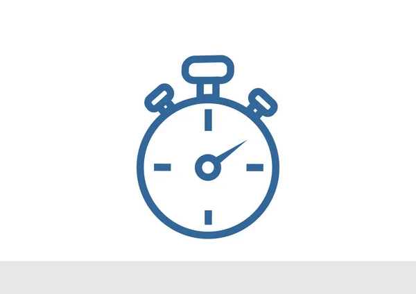 Eenvoudige stopwatch web pictogram — Stockvector