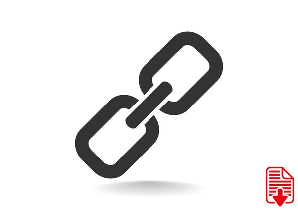 Icono de cadena simple — Archivo Imágenes Vectoriales