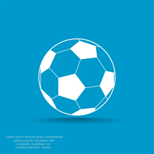 Soccer ball web icon — Stock Vector