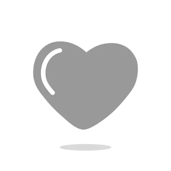 Ikona webové srdce — Stockový vektor
