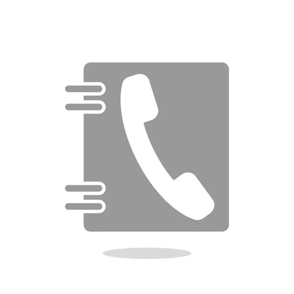 Icona rubrica telefonica — Vettoriale Stock