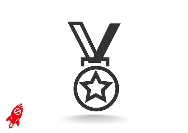 Медаль web значок — стоковий вектор