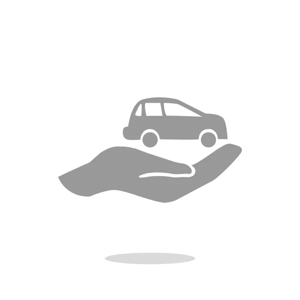 Icono web de seguro de coche — Archivo Imágenes Vectoriales