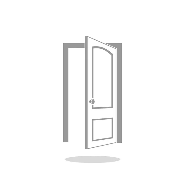 Открытая иконка двери — стоковый вектор