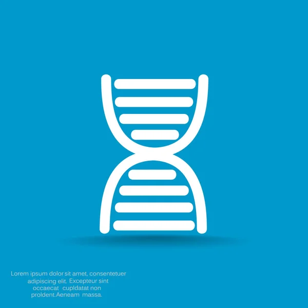 DNA web pictogram — Stockvector