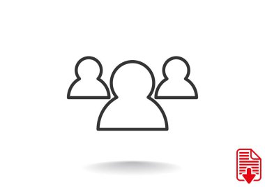 Grup insanların web simgesi