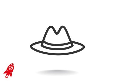 Klasik şapka web simgesi