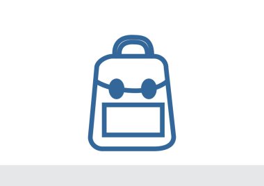 okul sırt çantası silüeti