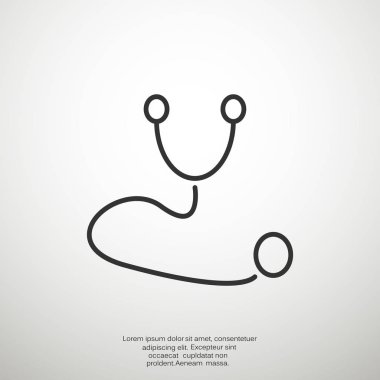 basit stetoskop simgesi