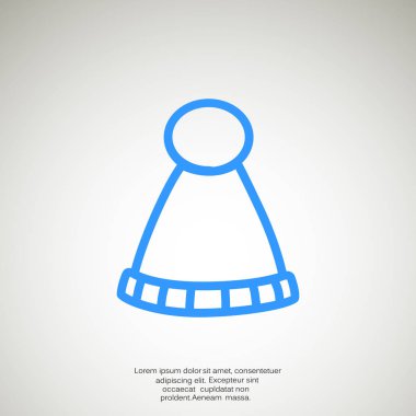 Kış şapka web simgesi