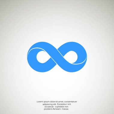infinity sign icon clipart