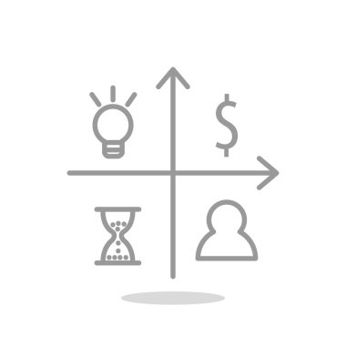 iş büyüyen grafik sunum simgesini