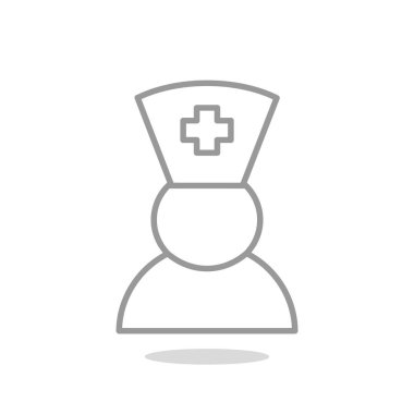 Hemşire basit simgesi