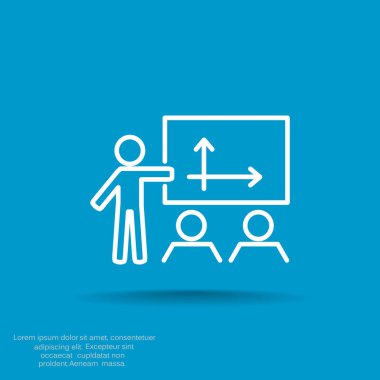 iş büyüyen grafik sunum simgesini