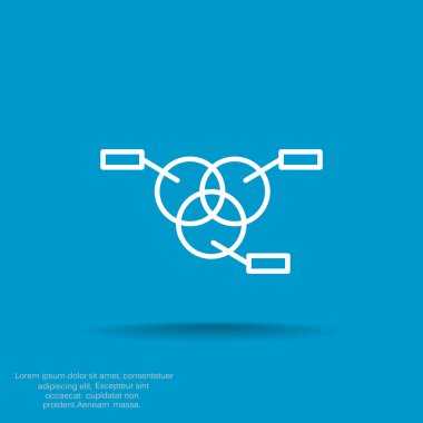 Yuvarlak Infographic web simgesi