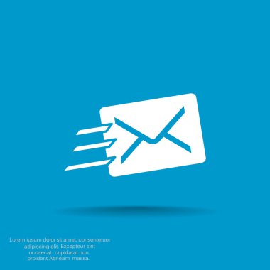 Basit zarf web simgesi