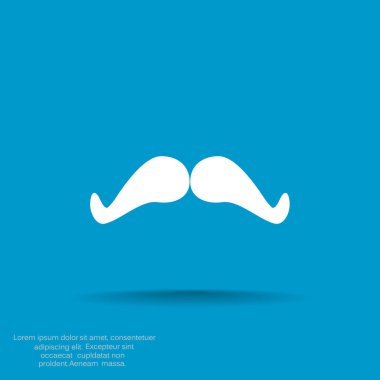 Retro bıyık simgesi