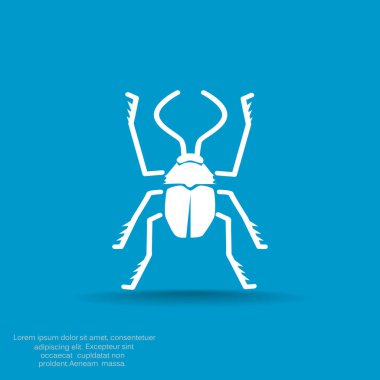 Anahat böceği böcek simgesiyle