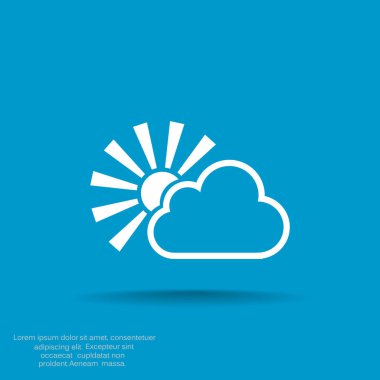 bulutun arkasında güneş