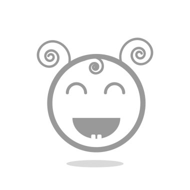 Mutlu kız web simgesi