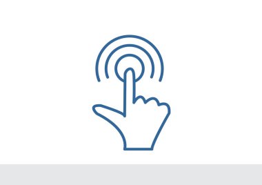 Dokunmatik ekran web simgesi