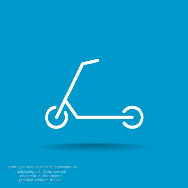 Scooter için çocuk simgesi