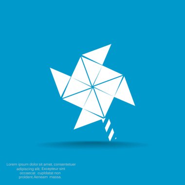 Yel değirmeni pervane oyuncak web simgesi