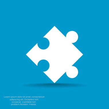 Bulmaca öğesi basit web simgesi