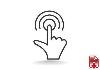 Dokunmatik ekran web simgesi