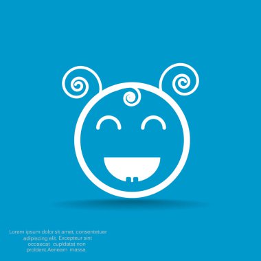 Mutlu kız web simgesi