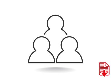 Grup insanların web simgesi
