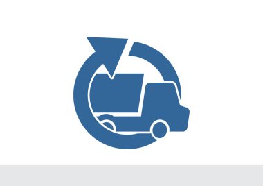 Yuvarlak ok ile basit kamyon