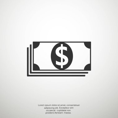 Dolar web simgesi yığını