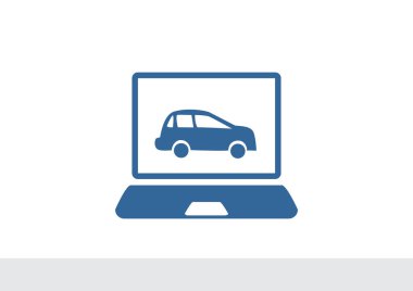 Dizüstü ekran araba ile