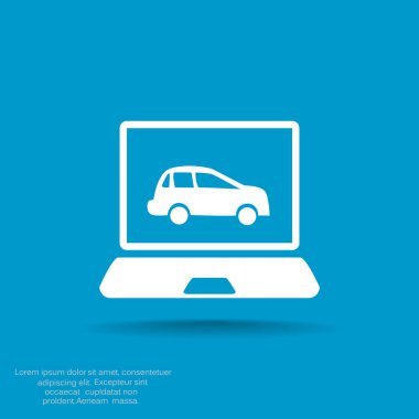 Dizüstü ekran araba ile