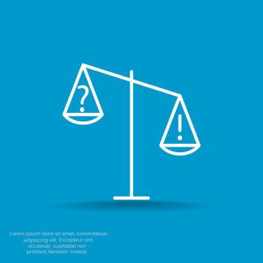 Adalet basit web simgesi ölçekleri