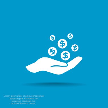 İnsan eline düşen paraları