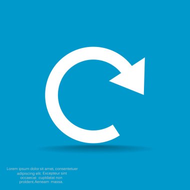 bir daire içinde rotasyon ok 