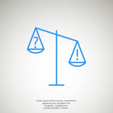 Adalet basit web simgesi ölçekleri