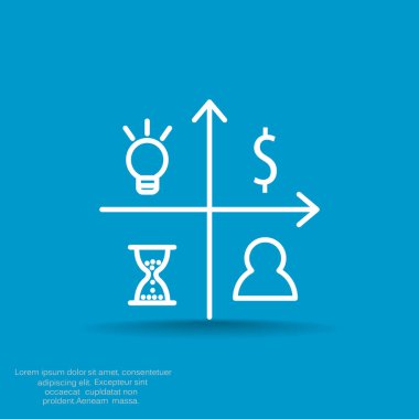 iş büyüyen grafik sunum simgesini