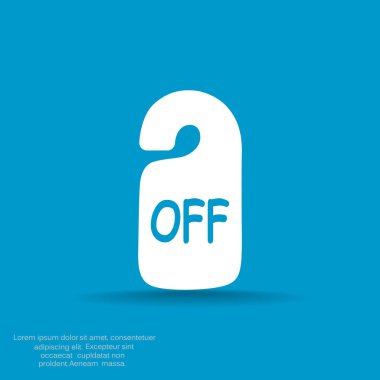 Etiket asılı üzerinde yazıt