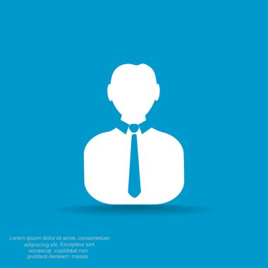 İşadamı siluet web simgesi