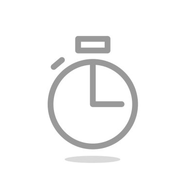 Simple stopwatch web icon clipart