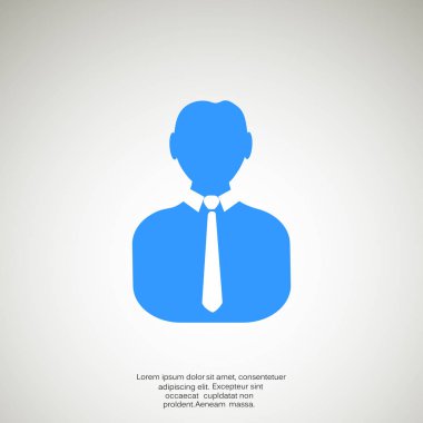 İşadamı siluet web simgesi