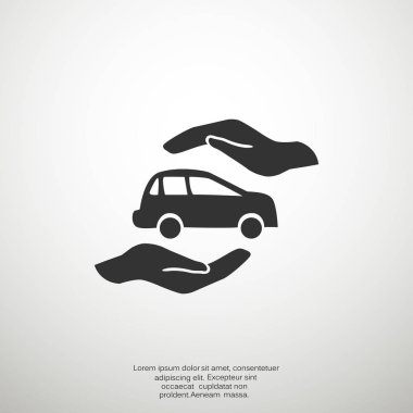 Car Insurance web icon clipart